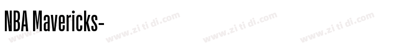 NBA Mavericks字体转换